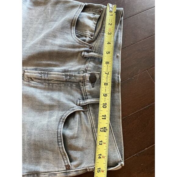 Ralph Lauren Double RL RRL Stretch High Skinny Distressed Grey Jeans 30 Denim - Picture 15 of 16